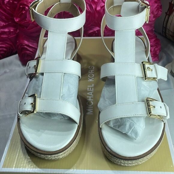 MICHAEL MICHAEL KORS, CUNNINGHAM SANDAL LEATHER, SIZE 8.5 - Picture 2 of 13